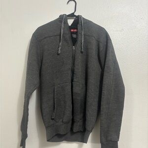 Men's Gray Zip-Up Hoodie